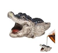 NEFLUM Animale Domestico da tè in Alligatore Grasso, Animale Domestico da tè in Coccodrillo,Simpatica Statuetta di Alligatore | Decorazione a Forma di Coccodrillo per Animali da tè, Cerimonia del tè