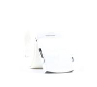 NEFLUM Cintura da uomo in tela automatica da donna Cintura in nylon tinta unita addensata cintura lunga in tessuto lavorato a maglia larghezza 3,8cm, Bianco, 115cm
