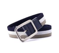 NEFLUM Cintura elastica da uomo senza fori Cinture in tela tessuta elasticizzata per gentiluomo di colore misto Cintura sportiva per esterni, 110cm