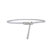 NEFLUM Cintura in vita sottile in pelle PU Cintura gonna da donna Cintura sottile Jeans eleganti Cintura casual decorativa colorata, Grigio, 110x1cm