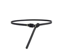 NEFLUM Cintura in vita sottile in pelle PU Cintura gonna da donna Cintura sottile Jeans eleganti Cintura casual decorativa colorata, Nero, 110x1cm