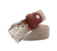 NEFLUM Cinture elastiche estese Cinture casual elasticizzate in tessuto intrecciato Cintura larga 3,4cm elasticizzata da 160cm, Beige, 120cm