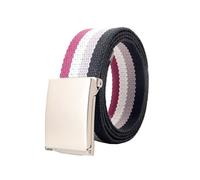 NEFLUM Cinture tessute colorate Cinture abbinate a colori a strisce da uomo e da donna Cinture in tela di nylon arcobaleno Larghezza 3,5cm, 120x3.5cm