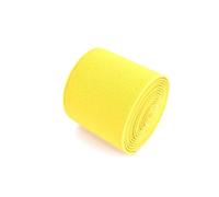 NEFLUM Fascia Elastica da 5 Metri, Larghezza 4cm, fettuccia Decorativa Elastica Colorata per Accessori da Cucito Fai da Te, Giallo, 40mm