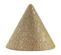 NEFLUM Mola Diamantata Conica M10 Filettatura Diamantata Smusso Svasatore Cono Carve Mola Per Lucidatura Per Smerigliatrice Angolare Tipo 100,38x33xM10