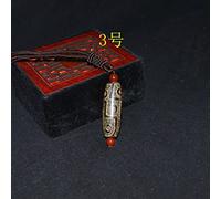 NEFSO Retro Nove Occhi Naturale Tibetano Dzi Agate Perline Gioielli Fai da Te Perline di Pietra Agate Antiche Ciondolo in Giada per Le Donne Maschili (Colore Gemma : Verde) ()