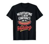 Negoziare un nuovo contratto contro questo giorno del lavoro dell'hotdog Maglietta
