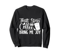 Negozio Dell'usato And Coffee Bring Me Joy Love Thrifting Felpa