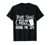 Negozio Dell'usato And Coffee Bring Me Joy Love Thrifting Maglietta