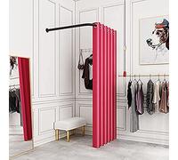 Negozio di abbigliamento a forma di L con divisorio, montaggio a parete mobile, facile installazione, durevole, perfetto per centri commerciali, negozi pop-up, boutique, vetrine, spogliatoi, casa