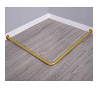 Negozio di Abbigliamento Bastone per Tende per camerino - Mensola angolare per camerino a Forma di L - Bastone per Tende da Doccia (Colore: Oro, Dimensioni: 100x100 cm)
