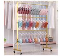 Negozio di abbigliamento Intimo Rack di immagazzinaggio della sciarpa Organizzatore Rack, Vendita al dettaglio Pantaloncini Reggiseno Hijab Seta Scialle Rack con Ruote, Asciugamano Abbigliamento