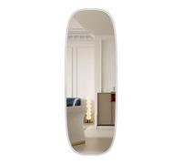 Negozio di abbigliamento specchio for abbigliamento antideflagrante ad alta definizione con cornice in lega di alluminio montata a parete(Blanc)