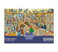Negozio di cartoline sovraffollato Puzzle in Legno Impermeabile Puzzles Da 1000 Pezzi Per Adulti Impossibili Giochi Di Impegnativi