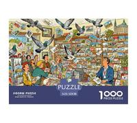 Negozio di cartoline sovraffollato Puzzle in Legno Impermeabile Puzzles Da 1000 Pezzi Regali Per Adulti Sfidanti E Rompicapo Per Decorazioni Domestiche