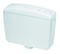 Negrari Cassetta WC a Zaino in ABS, Doppio scarico, 9 Litri regolabile, Coibentazione anticodendensa e insonorizzante, L39 x P14 x H34, Bianco