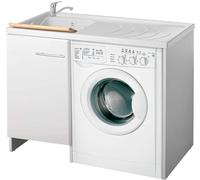 Negrari Lavatoio 109x60 cm Bianco Versione Sinistra - Serie Magica