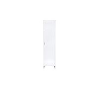 NEGRARI, Mobile colonna portascope in Resina PVC, Resistente all'umidità, Ripiano d'appoggio interno, Adatto per interni ed esterni, L45 x P50 x H182 cm, bianco.