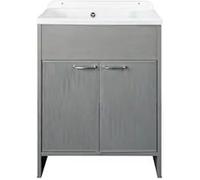 Negrari Mobile Lavatoio In Pvc 85x58 Con Vasca In Pp A Doppia Anta Rovere Codice Prod: 5005pkcr