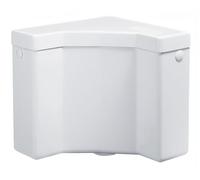 Negrari N1050 Cassetta di risciacquo Angolare, Bianco