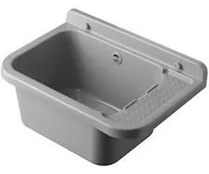 Negrari Pilozzi Lavatoio A Muro 50x34 In Resina Grigio Codice Prod: 2051g/scat