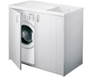 Negrari Silvestro Lavatoio Con Coprilavatrice 109x60 In Pvc Bianco Codice Prod: 5008p
