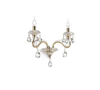 Applique Classica Negresco Metallo-Cristallo Oro 2 Luci E14 [EEK: A++]