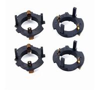 NEGRO 4PCS H7 Led Clip di fissaggio del faro, adatto for Volkswagen, Fit for Jetta Sagitar Golf 5 Led H7 Adattatore Portalampada H7 Portalampada portalampada per fari