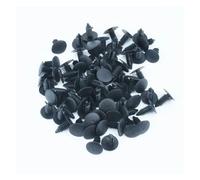 NEGRO 50 pezzi di fissaggio automatico adatti for GM, Ford, CHRYSLER, 8mm foro parafango fermagli paraurti scudo rivetto in plastica clip per coperchio pannello portiera auto