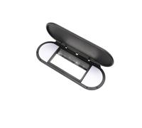 NEGRO Parasole for tetto auto, parasole, specchio for trucco, adatto for Mini, F54, F55, F56, F60, 2015-2020, grigio, tappo for lampada Visiera parasole automatica con specchio(Black)