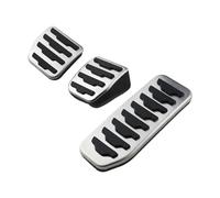 NEGRO Pedali freno for auto in acciaio inossidabile adatti for Land Rover Freelander 2 LR2 2008-2014 Accessori for copertura pedale resto copertura della pedaliera(MT 3Pcs)