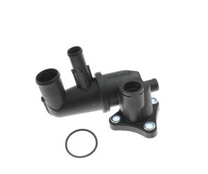 NEGRO Refrigerante alloggiamento termostato, adatto for Hyundai, Getz Click 2002-2010 25650-02801 25611-02801 2565002801 2561102801 Flangia acqua Termostato di raffreddamento per auto