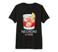Negroni Shirt per Gli Amanti del Cocktail Italiano Maglietta Premium