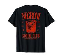 Negroni Social Club I Retro Classic Gin Cocktail Schiena Maglietta