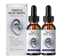 NEGUSY Gocce per il sollievo dall'acufene, Sollievo naturale dall'acufene per il ronzio nelle orecchie, Ingredienti naturali, Facile da usare (2PCS)