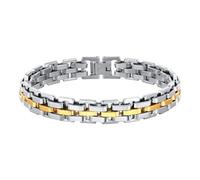 NEHZUS Gunmetal Black Stainless Steel Bracelet for Men - 11mm Wide Rugged Chain, Two Sizes 19cm & 21cm, Durable Jewelry Gift for Dad, Father's Day Birthday Him, 21, Acciaio inossidabile, Nessuna