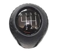 NEIGHBOBHOOD Cuffia Leva Pomello per Mazda 3 per BK per BL dal 2006 al 2012 Copri Pomello Leva Cambio in Similpelle(6 Speed Knob Black)