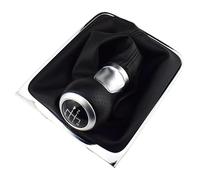 NEIGHBOBHOOD Cuffia Leva Pomello per VW per Passat B6 2005 2006 2007 2008 2009 2010 2011 Pomello del Cambio A 5/6 velocità Cuffia Leva Collare di Copertura(Argento,6 Speed)