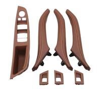 NEIGHBOBHOOD Maniglie interne portiere Per Serie 5 F10 F11 520 523 525 528 2010-2017 7 Pezzi LHD Interruttore Alzacristallo Interno Copertura Bracciolo(Marrone,A)