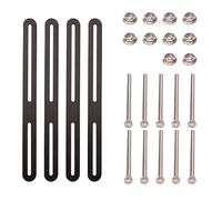 Neikafan 4 Pezzi Set Di Fissaggio per Cassetta Postale 280 X 24 Mm Fissaggio per Recinzione Fissaggio Cassetta Posta per Fissare Le Cassette Postali A Cancelli O Recinzioni