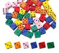 Neikafan 48 Pezzi Dadi in Gommapiuma 2 cm Dadi Di Schiuma Dado Gioco Cubo Di Schiuma Didattici Dado per Asilo Nido, Scuola Materna iochi Di Matematica, Multicolore