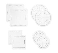 Neikafan 8 Pezzi Kumihimo Disk Rotondo e Quadrato Kumihimo Set Disco per Tessitura a Mano Disco Kumihimo Strumento di Tessitura Artigianale Fai Da Te per Corde e Fili Intrecciati