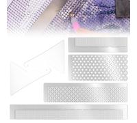 Neikafan Righello Pittura Diamante 4Pezzi e Correttore Diamantati Strumenti