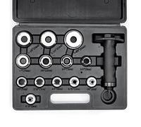 NEIKO 02604A - Set di forature SAE e metriche, da 5 a 35 mm | Kit di 14 pezzi per foratura cava affilata, punzonatrice per guarnizioni, taglierina per schiuma e foratura per pelle | 15,2 cm