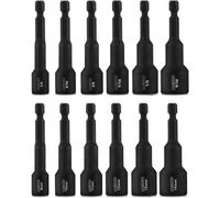 Neiko 10250 a magnetico dado esagonale driver Master Kit, in acciaio Cr-V | 1/10,2 cm hex shank | SAE e metriche | a innesto rapido, pezzi