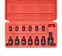 Neiko 10282B Trox Tamper Proof Impact 13 Piece Socket Set, Chrome-Moly