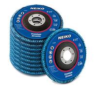 Neiko 11145A Zirconia Flap Disc | 11,4 "x 7/8" | 120 Grit Fiber Glass Wheel Smerigliatrice smussa #29 | Confezione da 10
