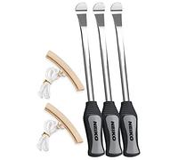 Neiko 20600A Tire Spoon Levers, Motorcycle Bike Repair Tool | 11-1/2" Hardened Steel Irons, 2 Rim Protector Sheaths, 5 Piece Set