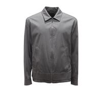 Neil Barrett - Camicia bomber a maniche lunghe con colletto Harrington loose - - Jackets - Uomo - Grigio - L