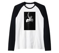 Neil Diamond Canzone dal Vivo Sung Blue Singer 1984 Maglia con Maniche Raglan